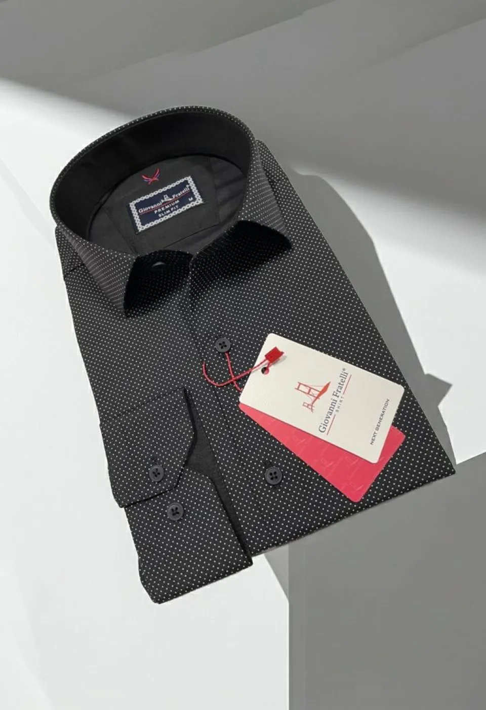 Slim Fit Uzun Kol Desenli Erkek Gömlek 3GMK312114013