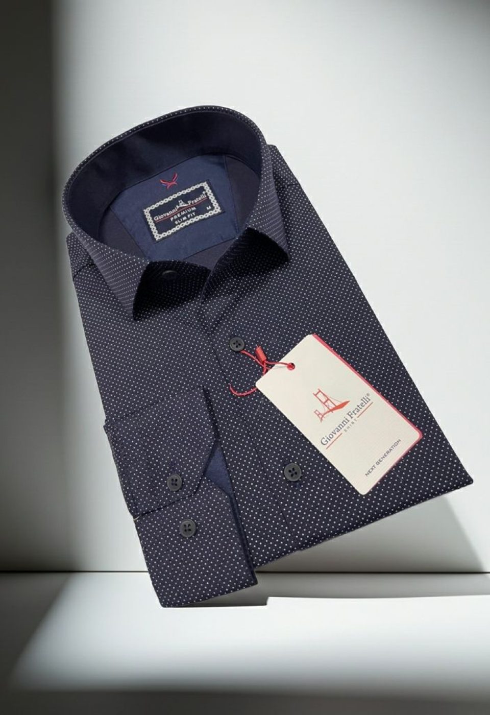 Slim Fit Uzun Kol Desenli Erkek Gömlek 3GMK312114014 - Giovanni Fratelli