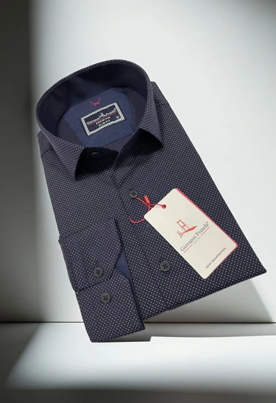 Slim Fit Uzun Kol Desenli Erkek Gömlek 3GMK312114014