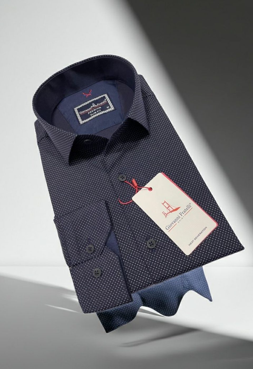 Slim Fit Uzun Kol Desenli Erkek Gömlek 3GMK312114014 - Giovanni Fratelli