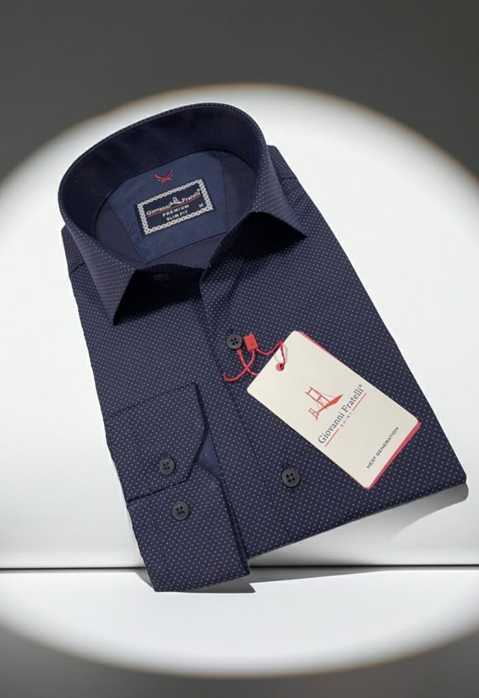 2114 CR 015 Slim Fit Uzun Kol Desenli Erkek Gömlek 3GMK312114015 - Giovanni Fratelli
