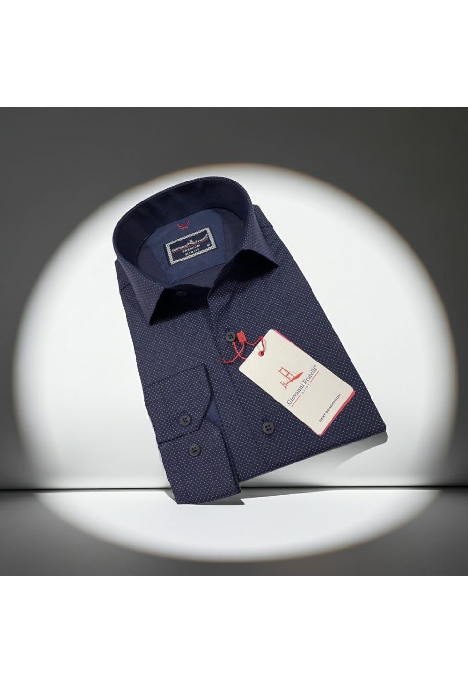 2114 CR 015 Slim Fit Uzun Kol Desenli Erkek Gömlek 3GMK312114015 - Giovanni Fratelli