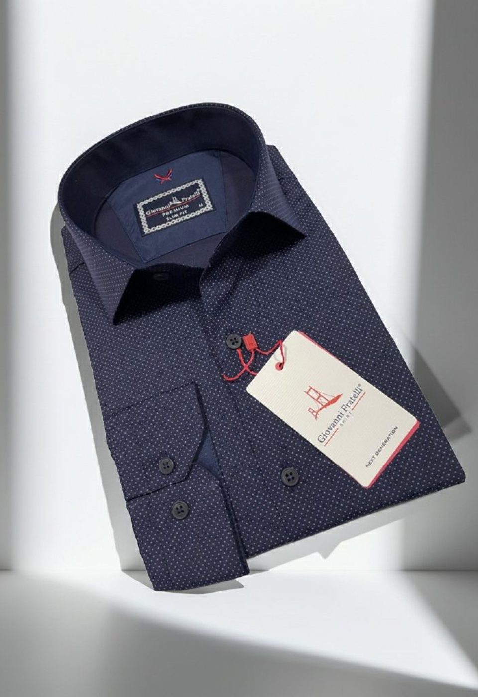 2114 CR 015 Slim Fit Uzun Kol Desenli Erkek Gömlek 3GMK312114015 - Giovanni Fratelli