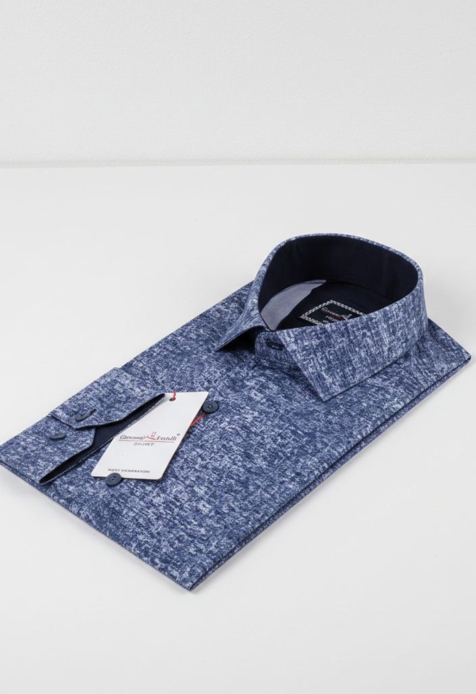 2122 CR 002 Slim Fit Uzun Kol Desenli Erkek Gömlek 3GMK312122002 - Giovanni Fratelli