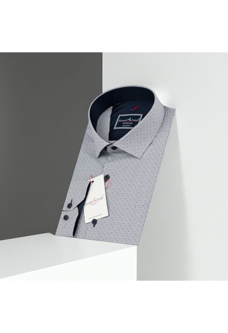 Slim Fit Uzun Kol Desenli Erkek Gömlek 3GMK312123004 - Giovanni Fratelli