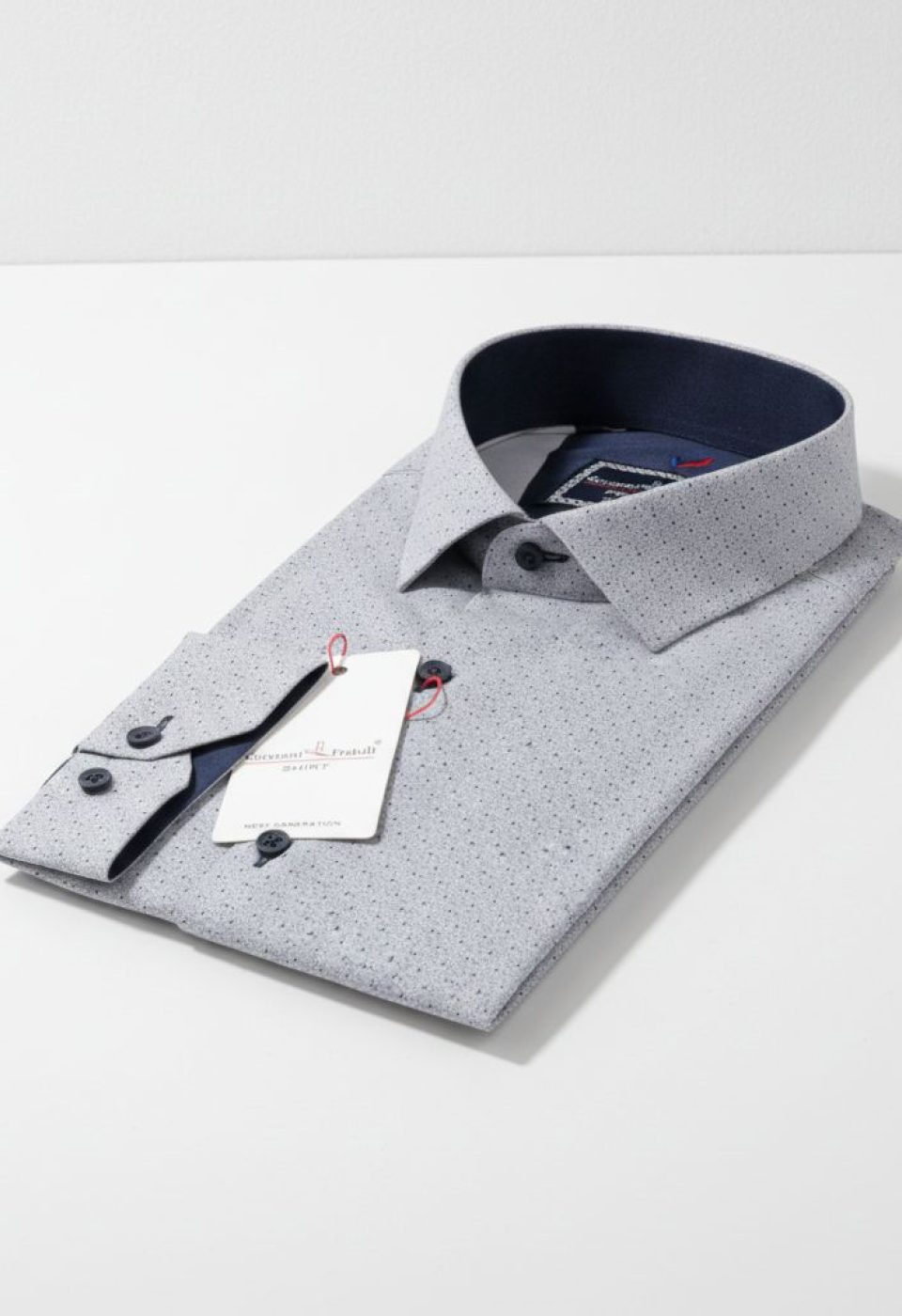 Slim Fit Uzun Kol Desenli Erkek Gömlek 3GMK312123004