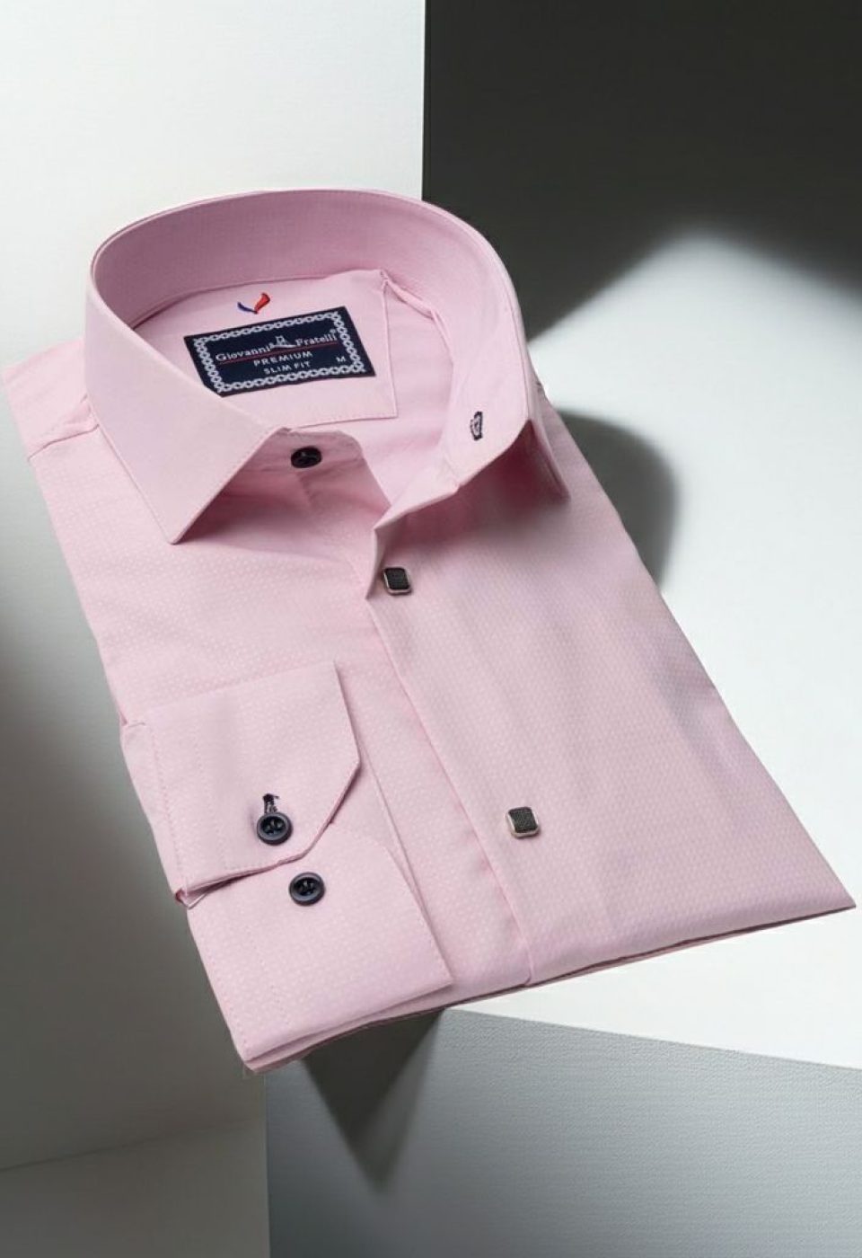 Slim Fit Uzun Kol Desenli Jakar Armürlü Gömlek 2127 CR 005