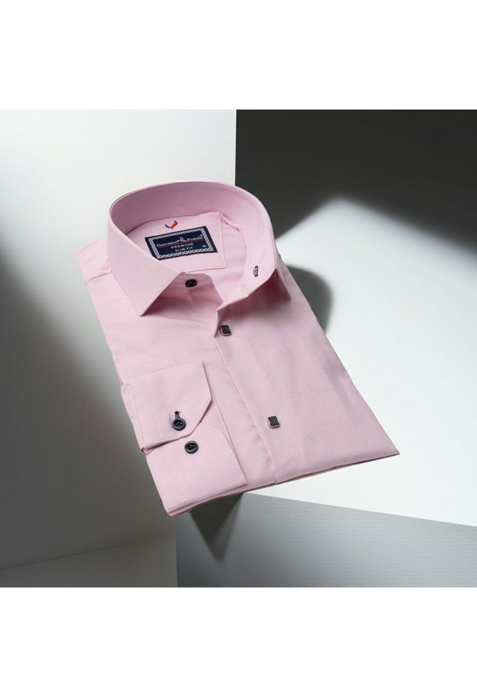 Slim Fit Uzun Kol Desenli Jakar Armürlü Gömlek 2127 CR 005 - Giovanni Fratelli