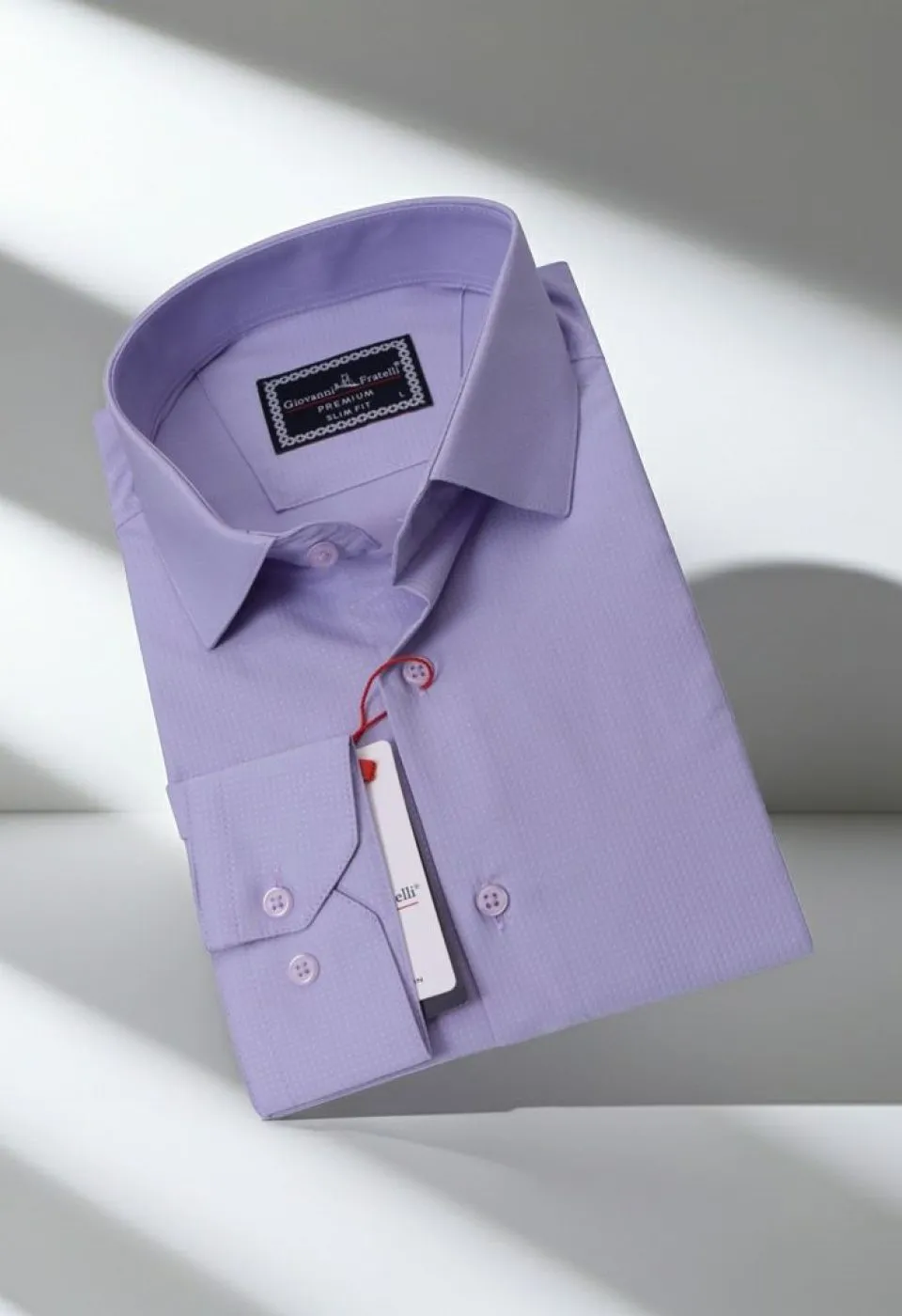 Slim Fit Uzun Kol Desenli Jakar Armürlü Gömlek 2127 CR 006 - Giovanni Fratelli
