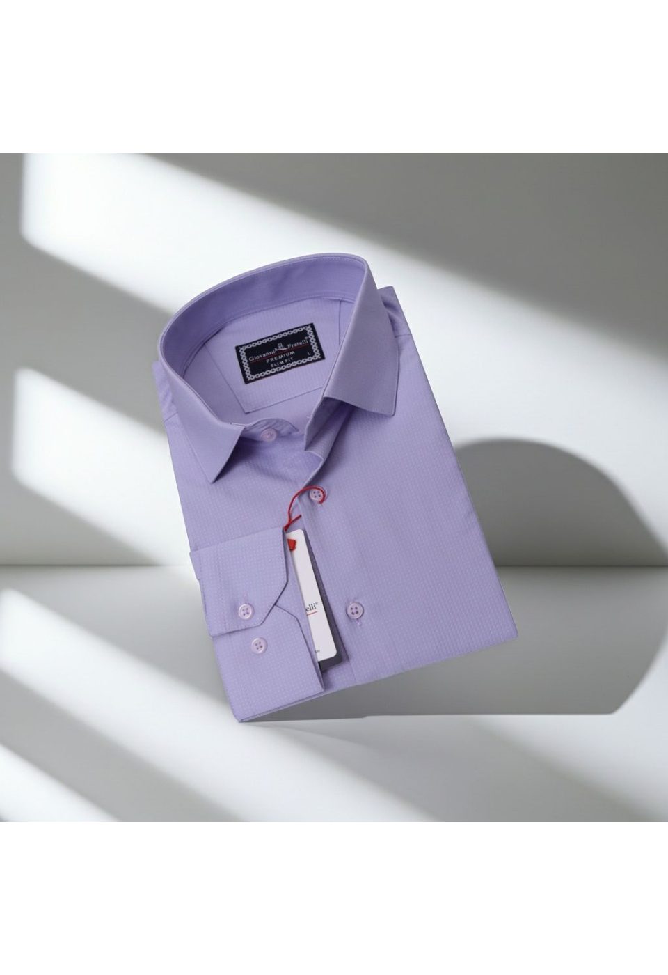 Slim Fit Uzun Kol Desenli Jakar Armürlü Gömlek 2127 CR 006 - Giovanni Fratelli