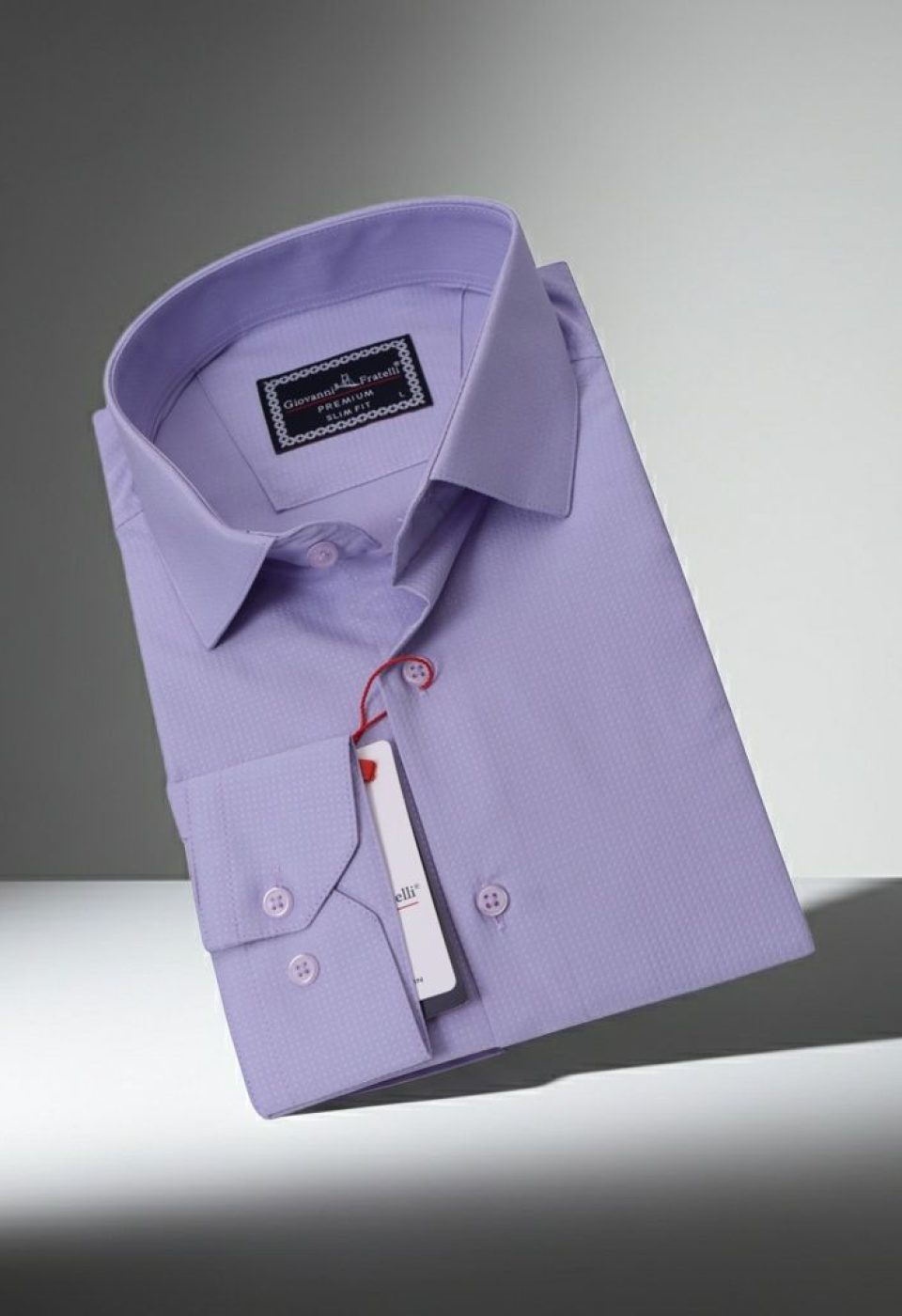 Slim Fit Uzun Kol Desenli Jakar Armürlü Gömlek 2127 CR 006