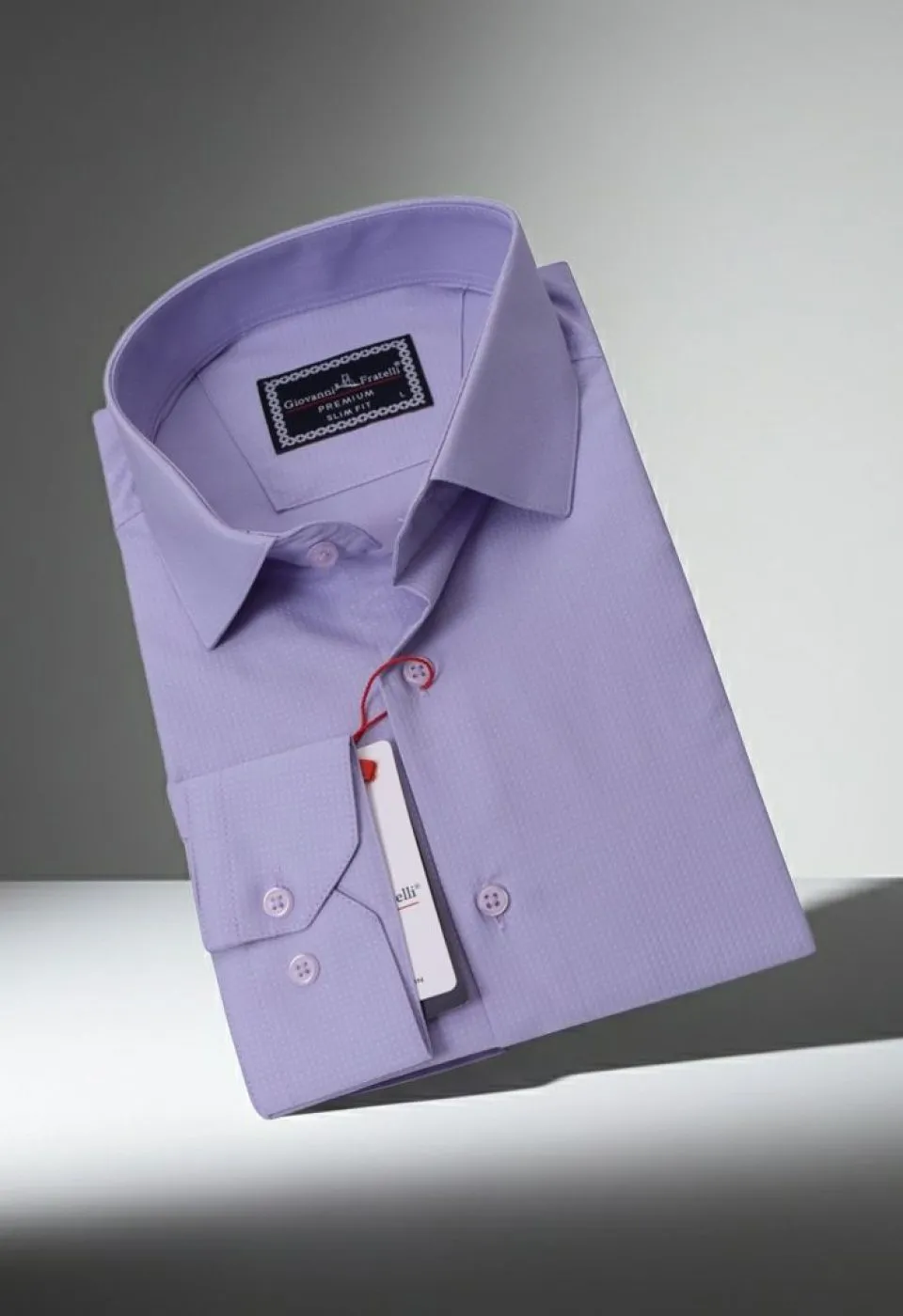 Slim Fit Uzun Kol Desenli Jakar Armürlü Gömlek 2127 CR 006