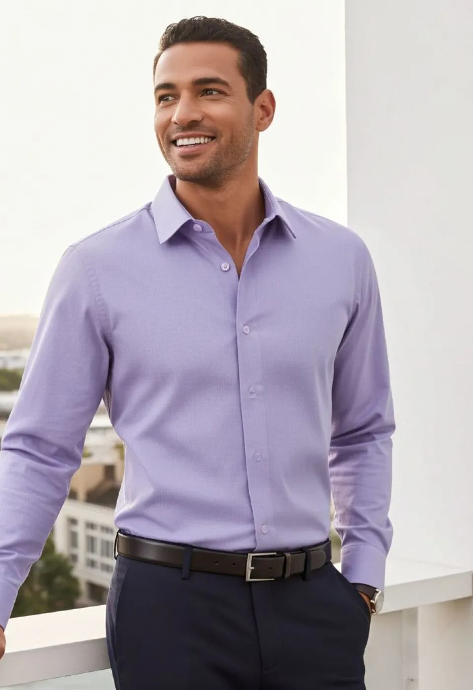 Slim Fit Uzun Kol Desenli Jakar Armürlü Gömlek 2127 CR 006