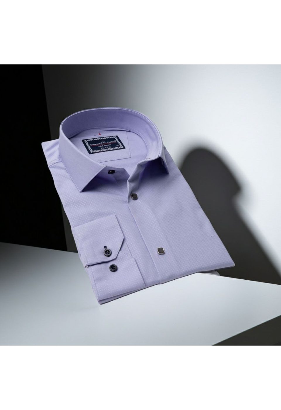 Slim Fit Uzun Kol Desenli Jakar Armürlü Gömlek 2127 CR 007 - Giovanni Fratelli