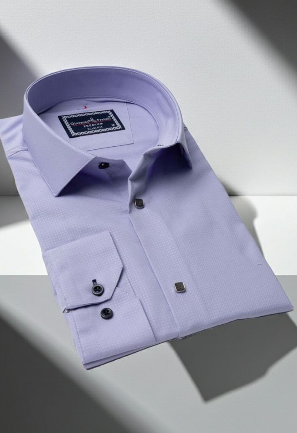 Slim Fit Uzun Kol Desenli Jakar Armürlü Gömlek 2127 CR 007 - Giovanni Fratelli