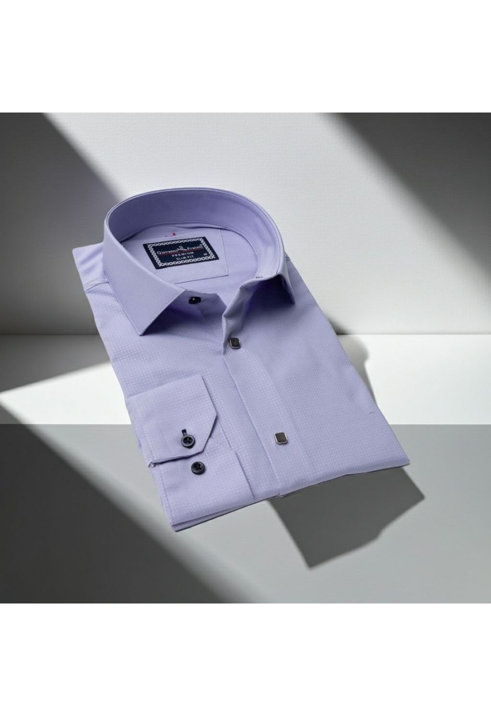 Slim Fit Uzun Kol Desenli Jakar Armürlü Gömlek 2127 CR 007 - Giovanni Fratelli