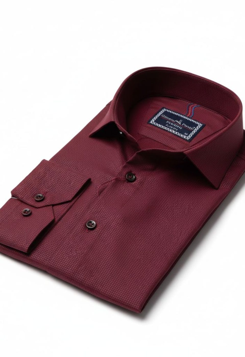 Slim Fit Uzun Kol Desenli Jakar Armürlü Gömlek 2128 CR 002
