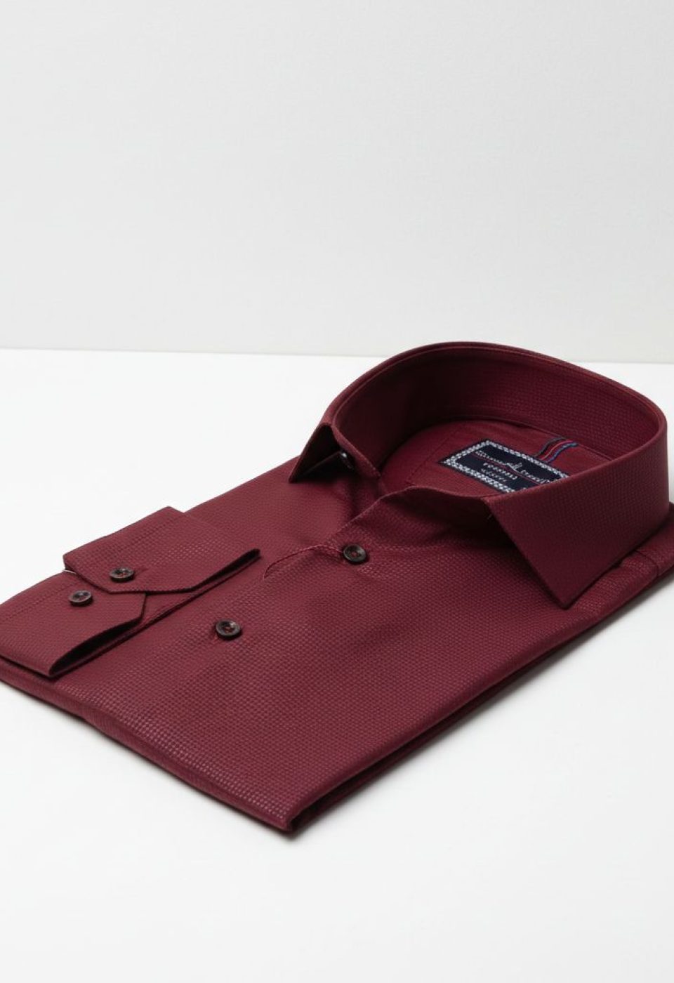 Slim Fit Uzun Kol Desenli Jakar Armürlü Gömlek 2128 CR 002 - Giovanni Fratelli
