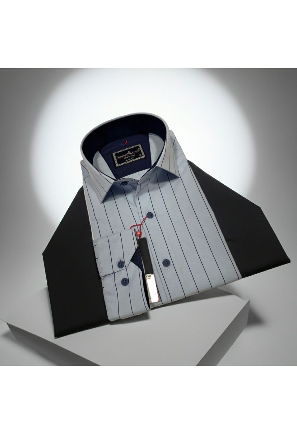 Slim Fit Uzun Kol Desenli Erkek Gömlek 3GMK322129005 - Giovanni Fratelli