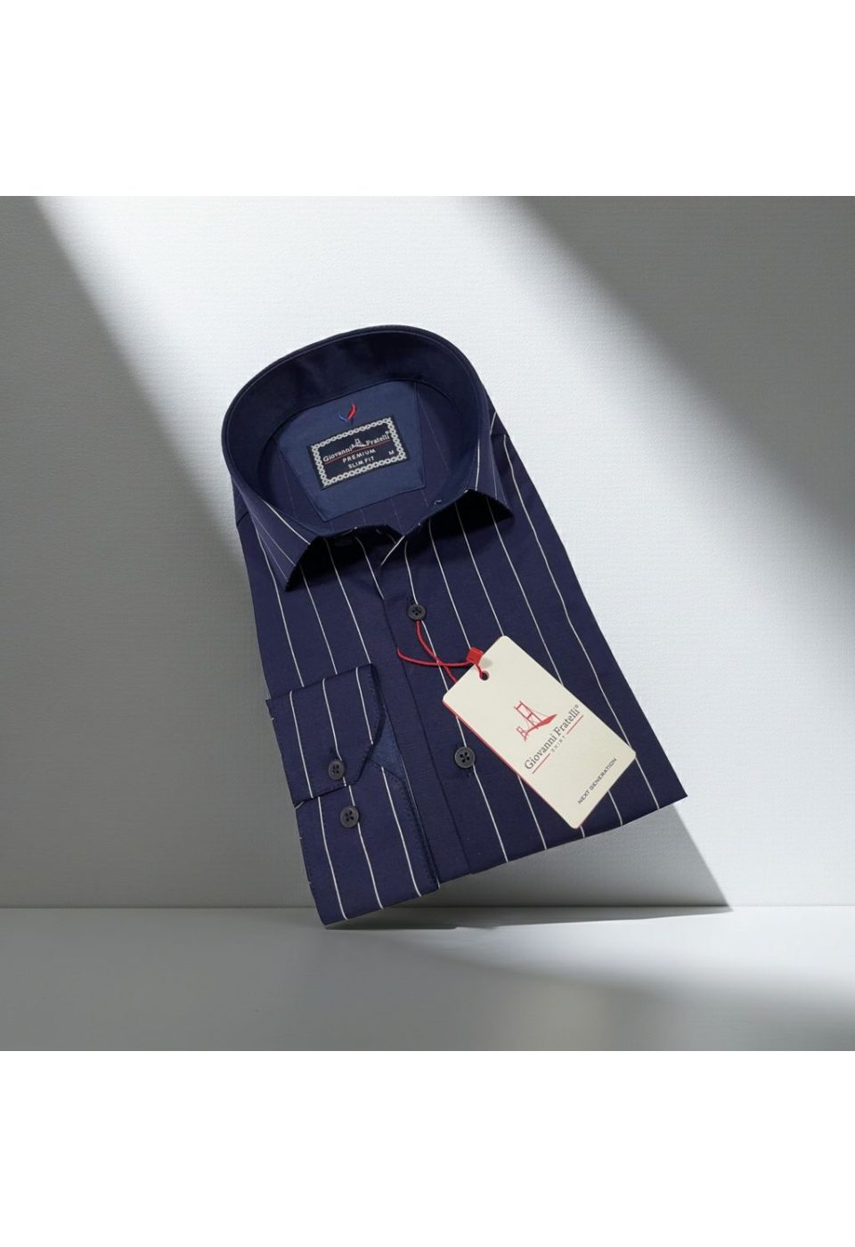 Slim Fit Uzun Kol Desenli Erkek Gömlek 3GMK322129006 - Giovanni Fratelli
