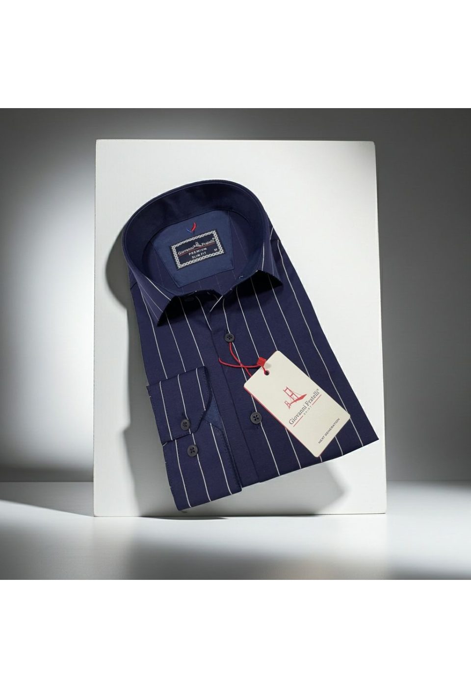 Slim Fit Uzun Kol Desenli Erkek Gömlek 3GMK322129006 - Giovanni Fratelli