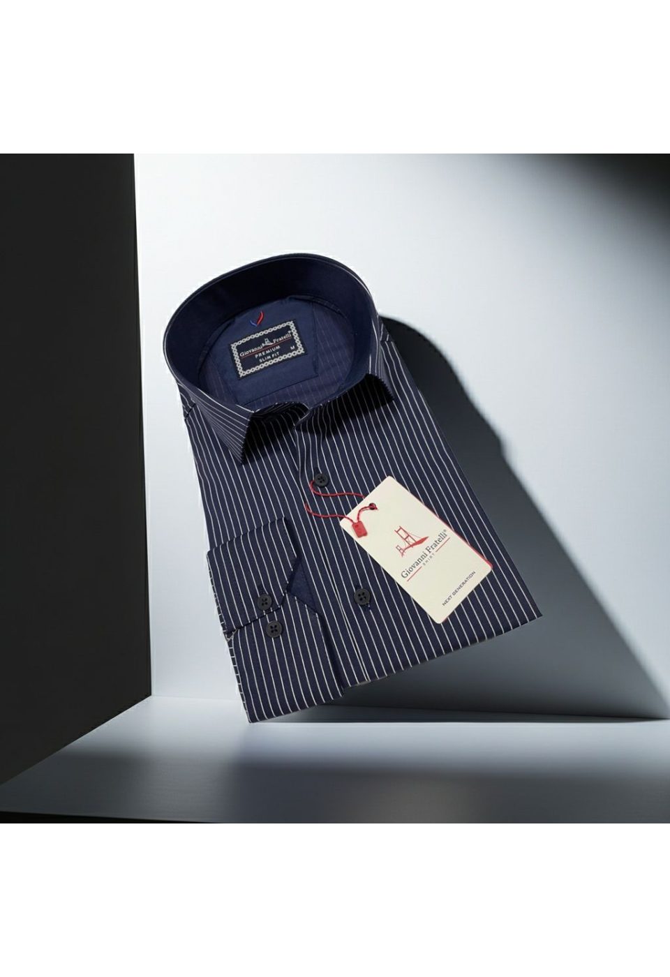 Slim Fit Uzun Kol Desenli Erkek Gömlek 3GMK322129007 - Giovanni Fratelli