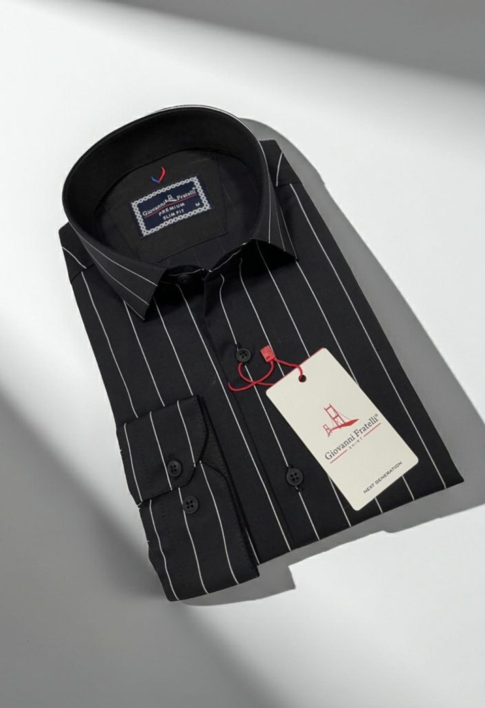 Slim Fit Uzun Kol Desenli Erkek Gömlek 3GMK322129008