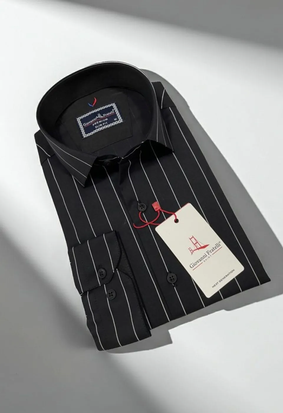 Slim Fit Uzun Kol Desenli Erkek Gömlek 3GMK322129008