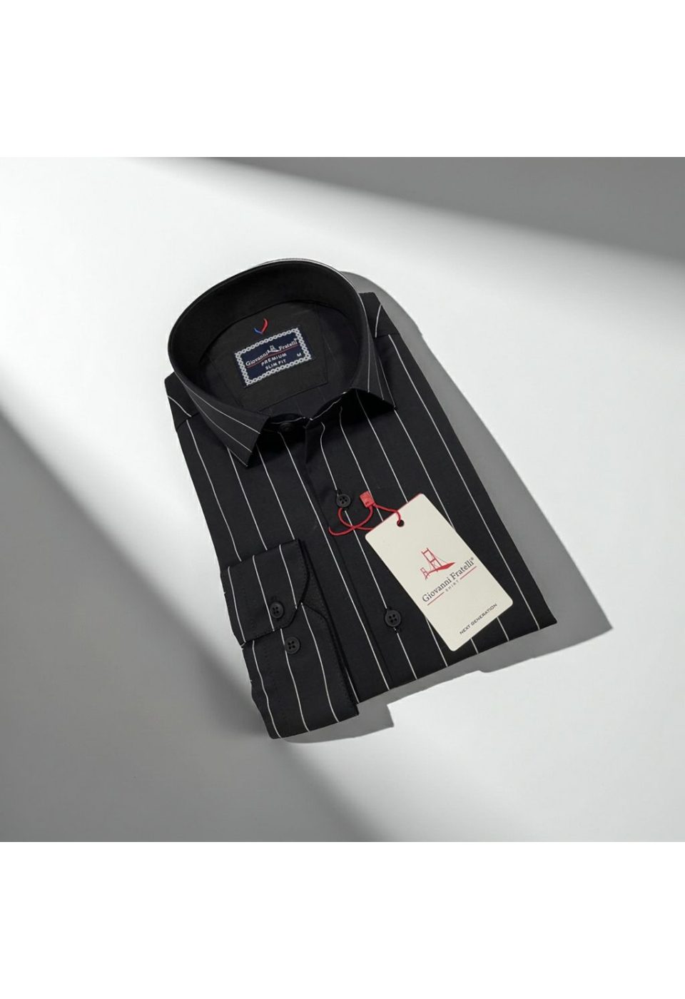 Slim Fit Uzun Kol Desenli Erkek Gömlek 3GMK322129008 - Giovanni Fratelli
