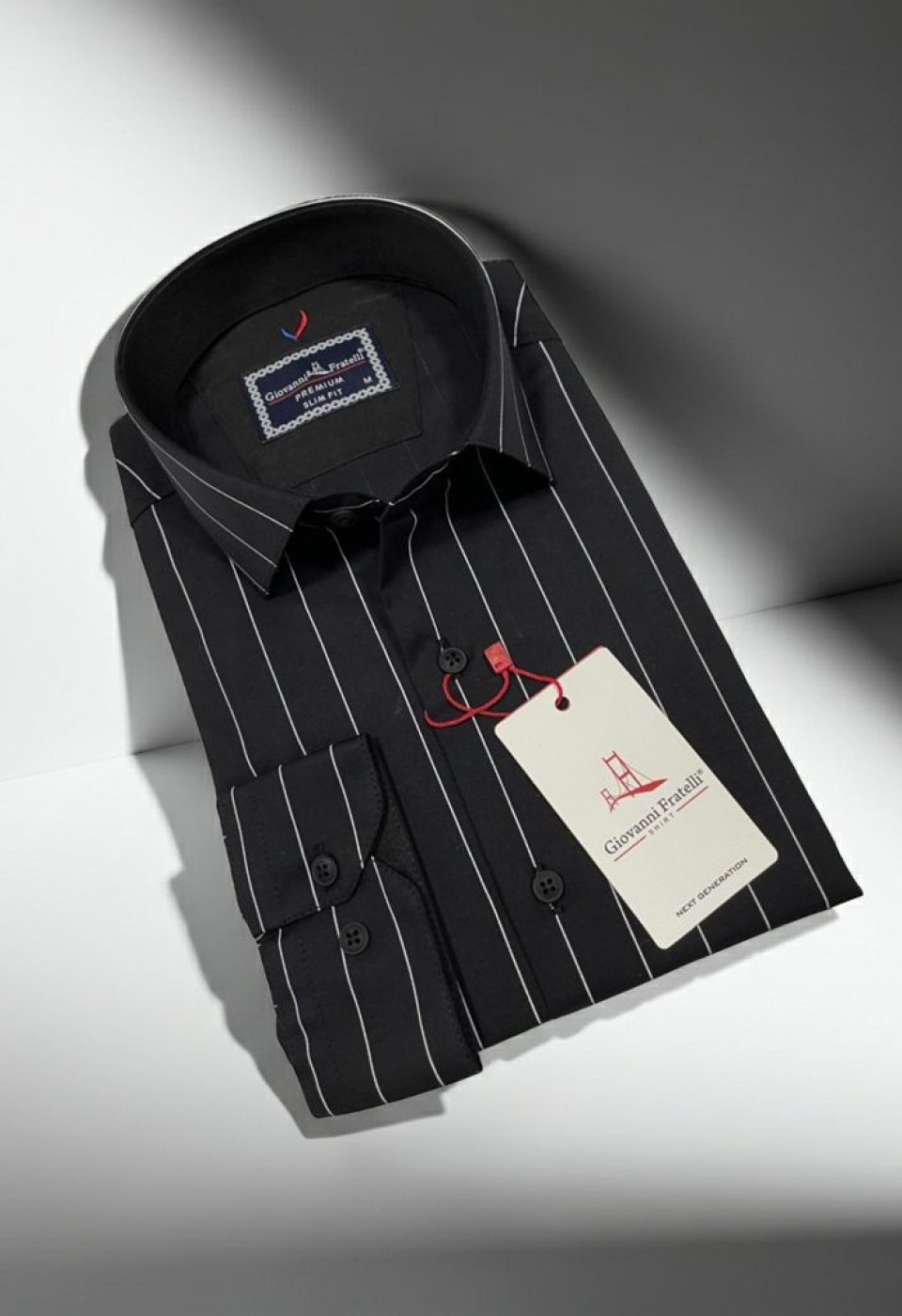 Slim Fit Uzun Kol Desenli Erkek Gömlek 3GMK322129008 - Giovanni Fratelli