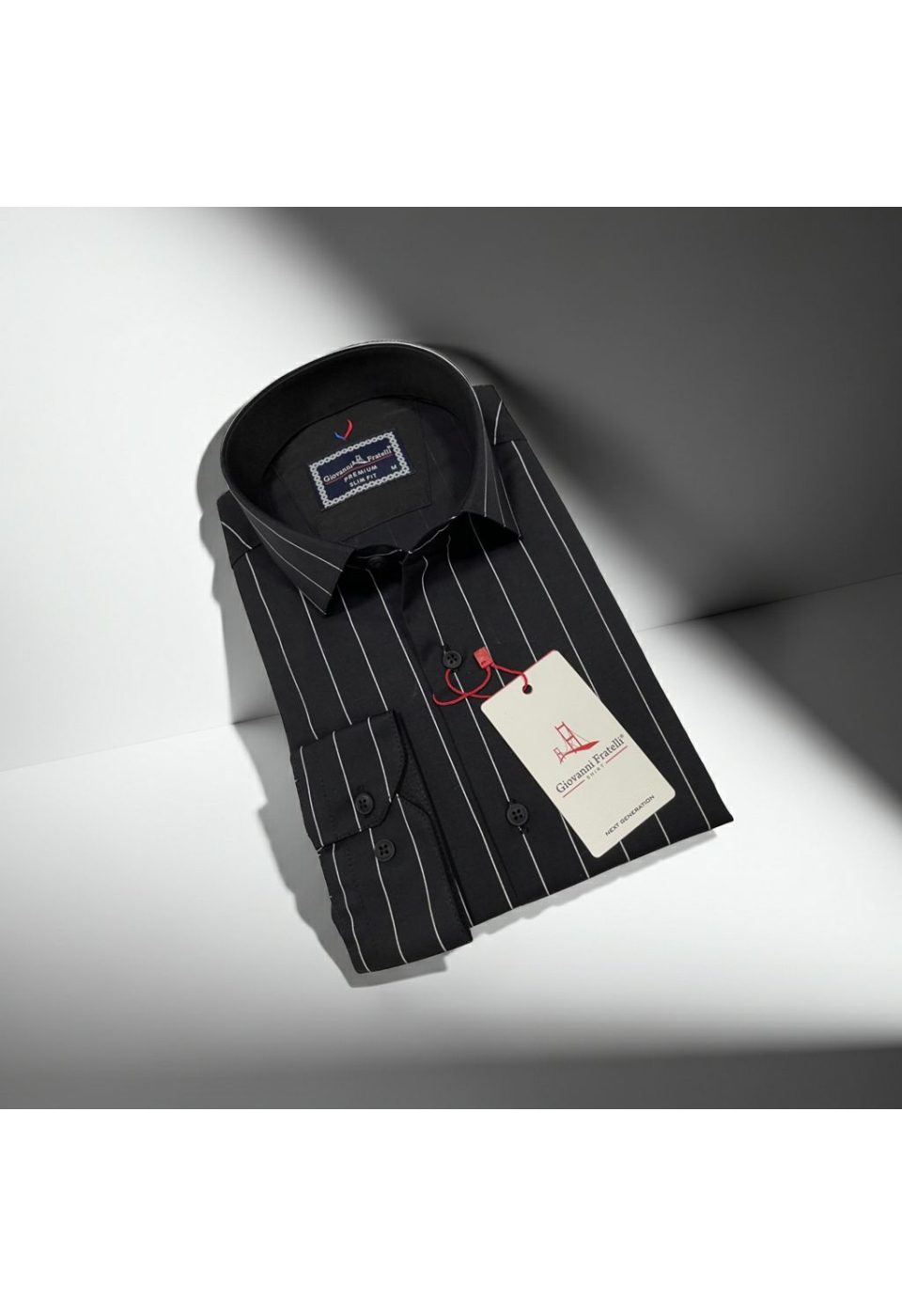 Slim Fit Uzun Kol Desenli Erkek Gömlek 3GMK322129008 - Giovanni Fratelli