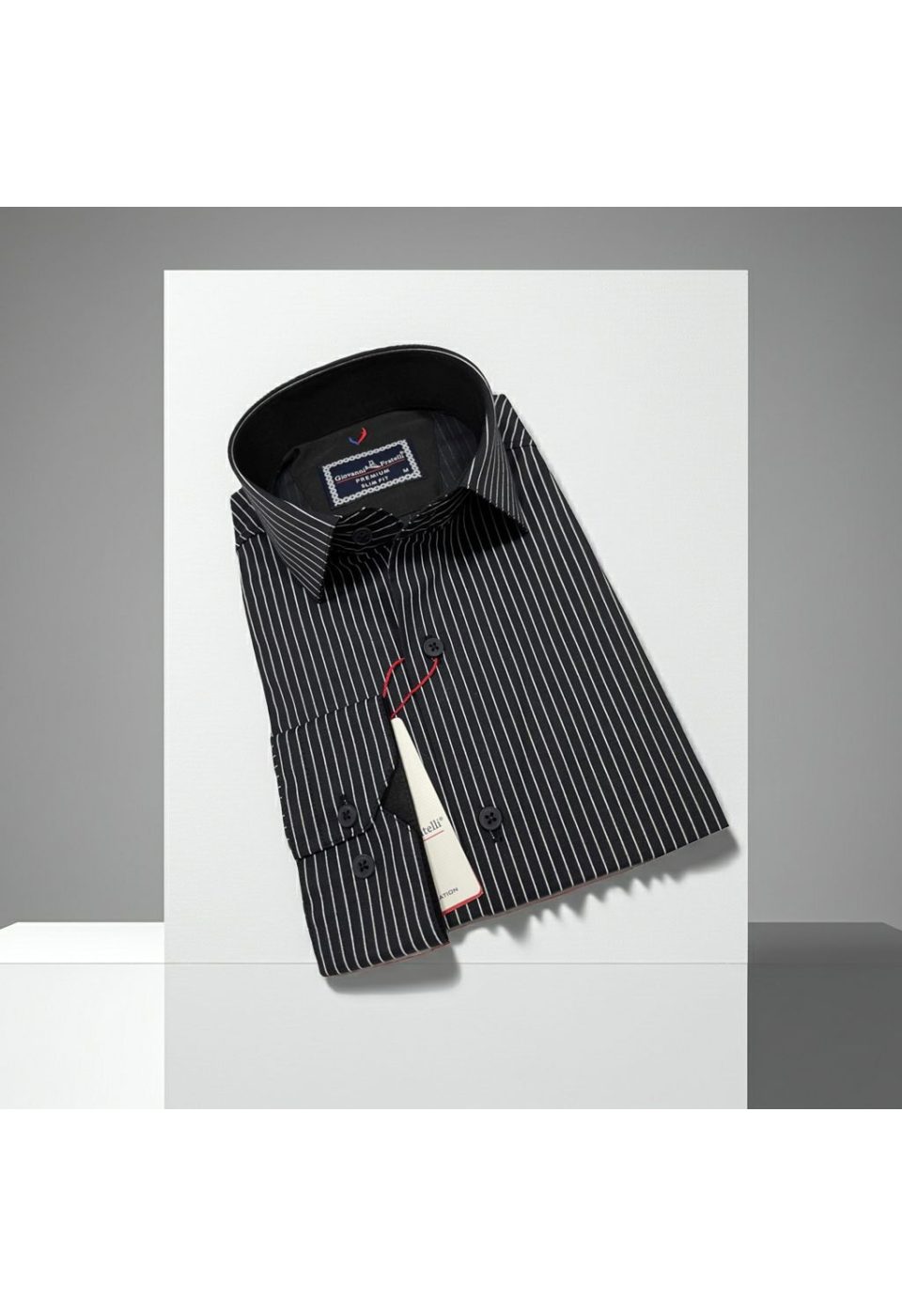 Slim Fit Uzun Kol Desenli Erkek Gömlek 3GMK322129009 - Giovanni Fratelli