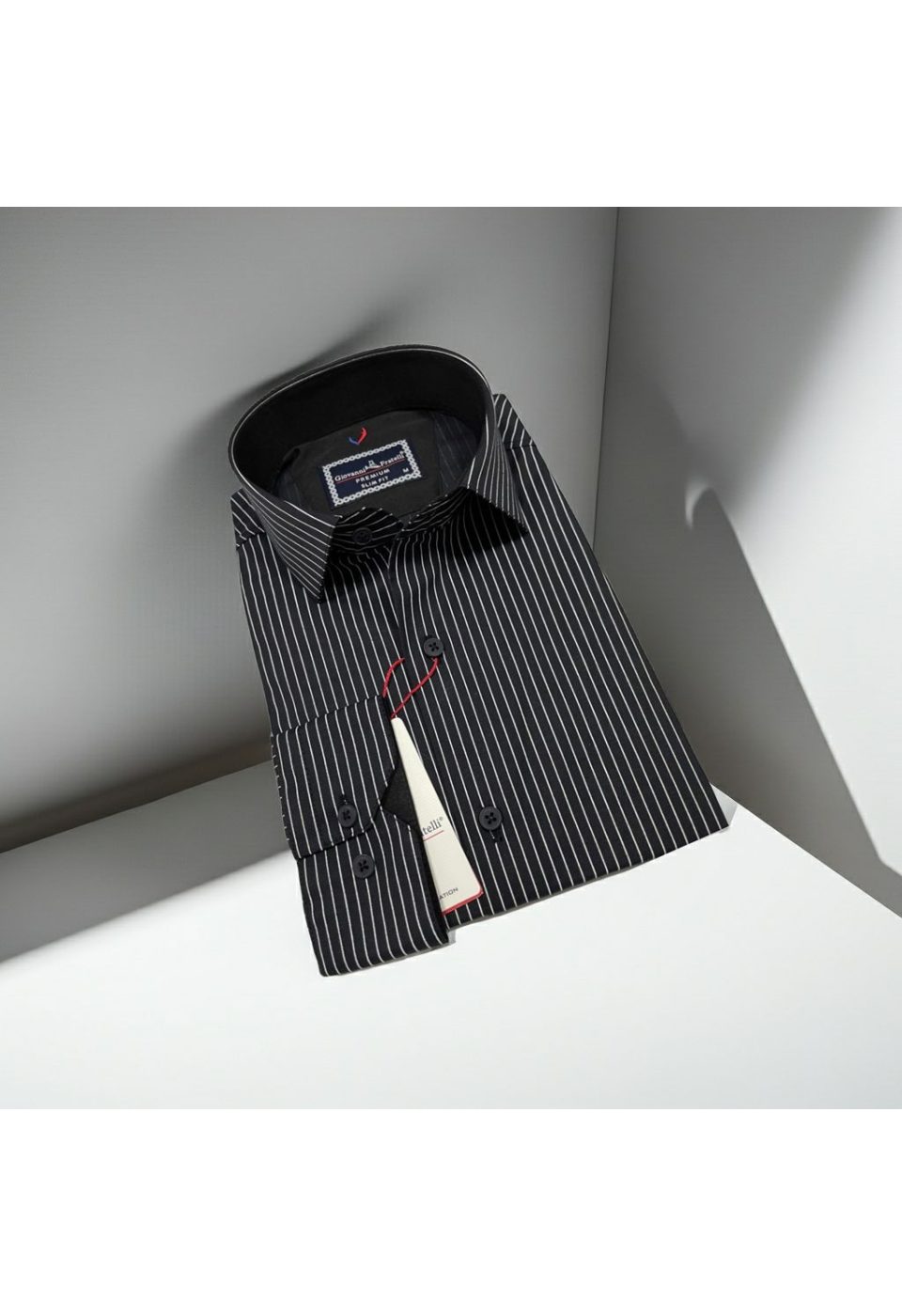 Slim Fit Uzun Kol Desenli Erkek Gömlek 3GMK322129009 - Giovanni Fratelli