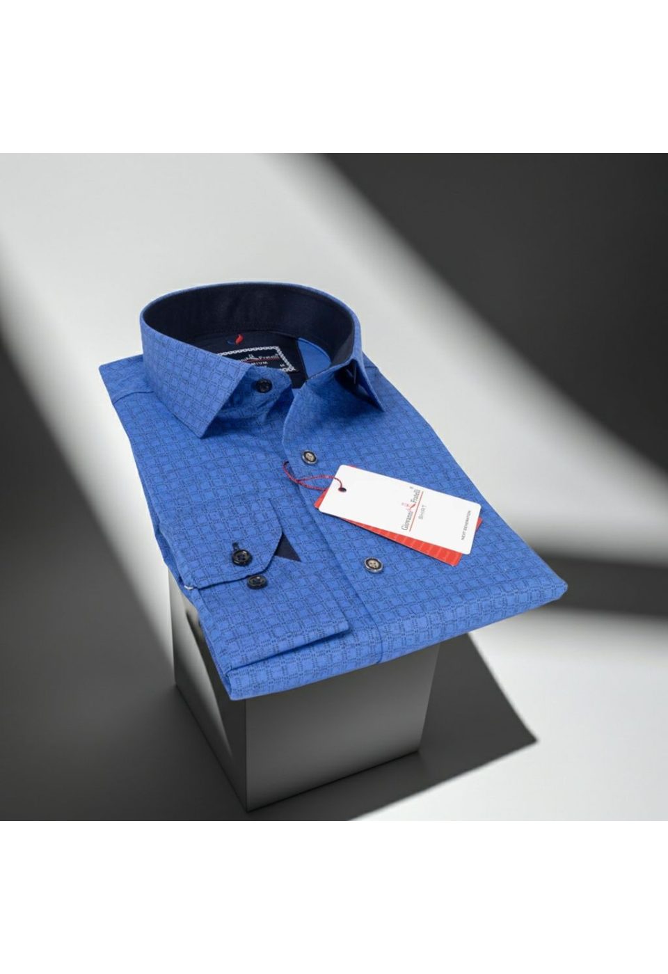 Slim Fit Uzun Kol Desenli Erkek Gömlek 3GMK312130002 - Giovanni Fratelli