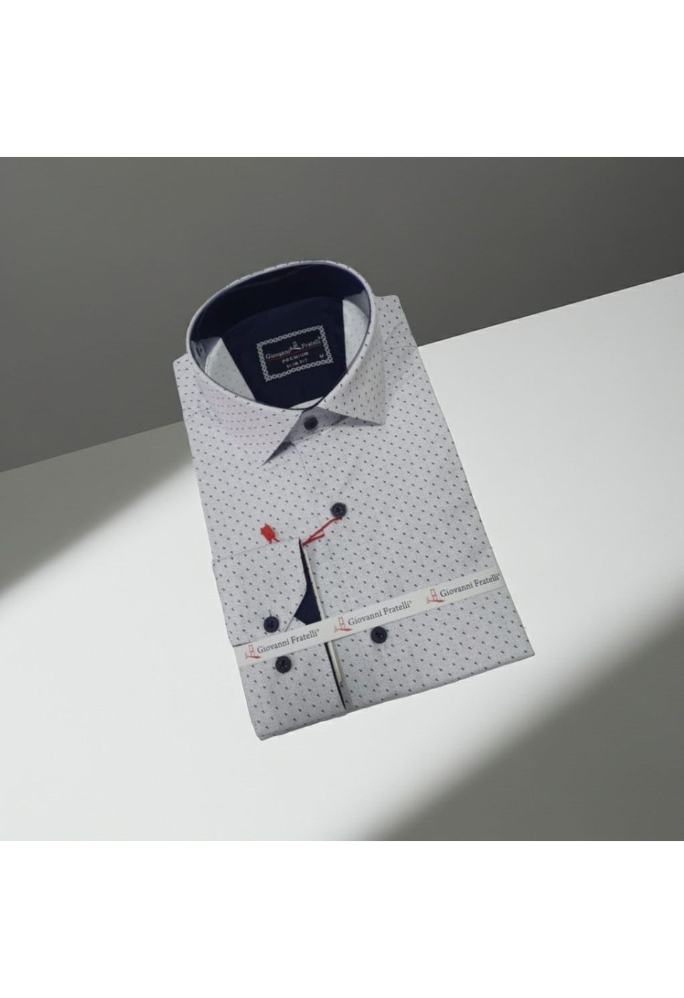 2135 CR 001 Slim Fit Uzun Kol Desenli Erkek Gömlek 3GMK312135001 - Giovanni Fratelli