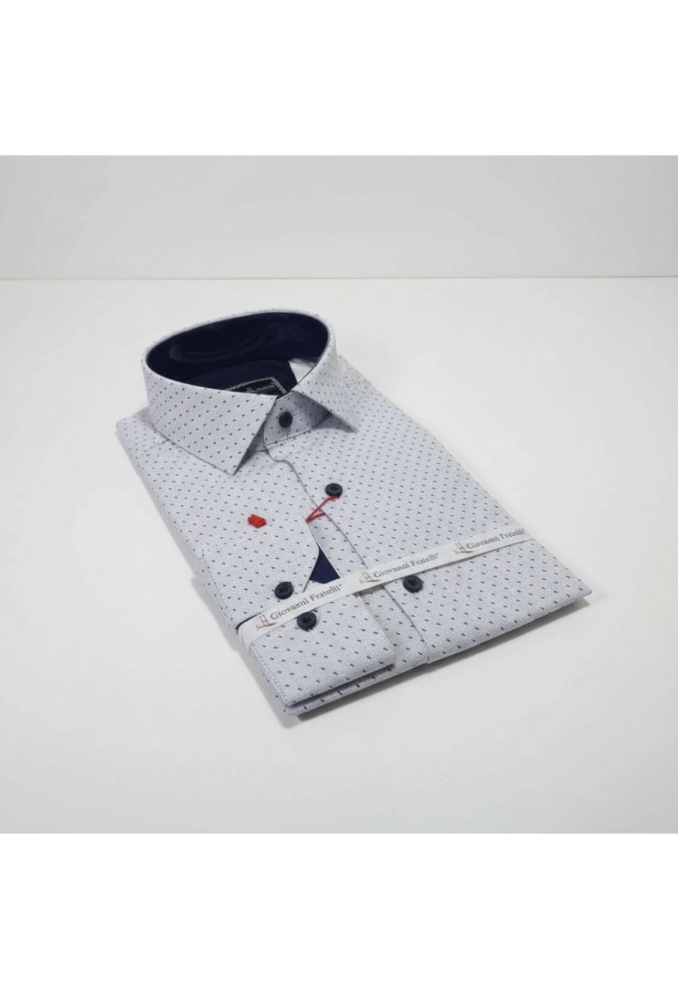 2135 CR 001 Slim Fit Uzun Kol Desenli Erkek Gömlek 3GMK312135001 - Giovanni Fratelli