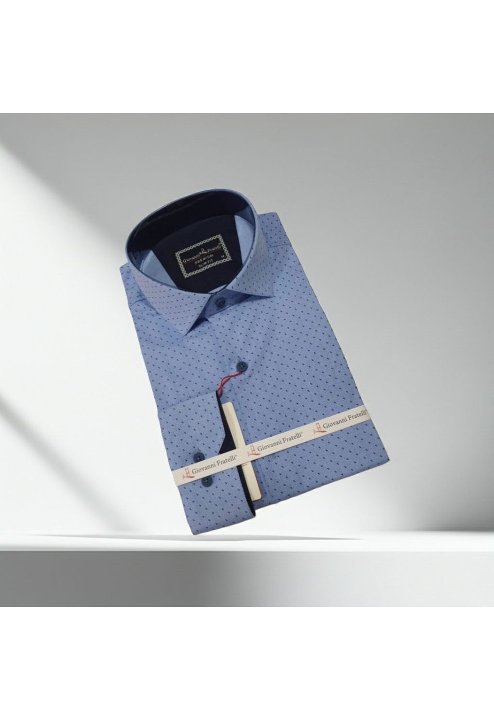 Slim Fit Uzun Kol Desenli Erkek Gömlek 3GMK312135003 - Giovanni Fratelli