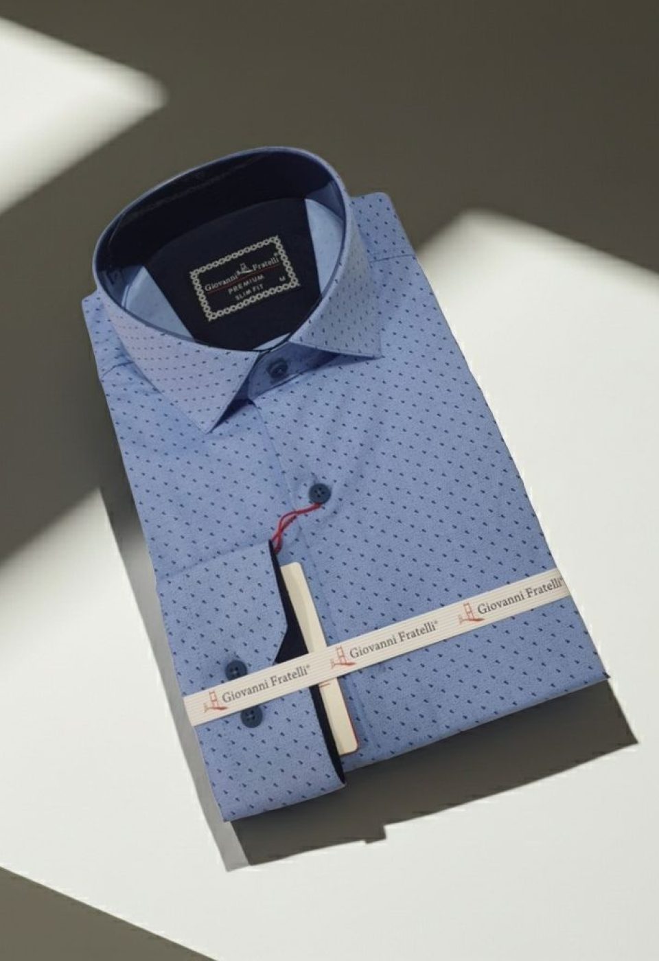 Slim Fit Uzun Kol Desenli Erkek Gömlek 3GMK312135003 - Giovanni Fratelli