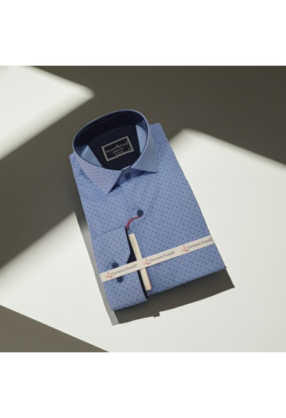 Slim Fit Uzun Kol Desenli Erkek Gömlek 3GMK312135003 - Giovanni Fratelli