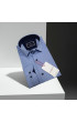 Slim Fit Uzun Kol Desenli Erkek Gömlek 3GMK312135004