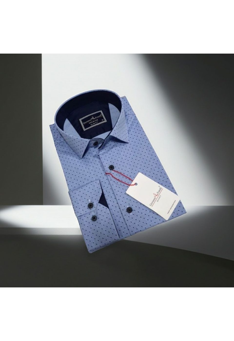 2135 CR 004 Slim Fit Uzun Kol Desenli Erkek Gömlek 3GMK312135004 - Giovanni Fratelli
