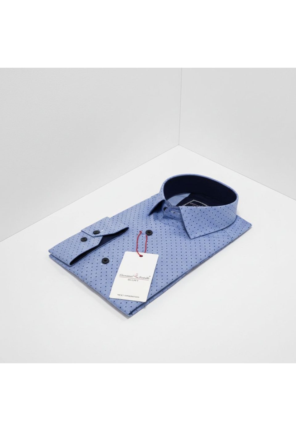 2135 CR 004 Slim Fit Uzun Kol Desenli Erkek Gömlek 3GMK312135004 - Giovanni Fratelli