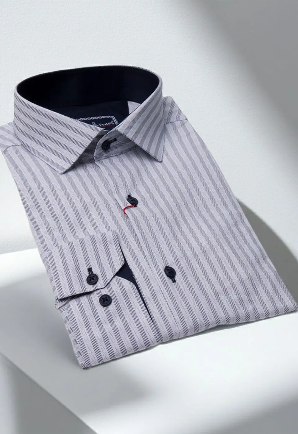 Slim Fit Uzun Kol Desenli Erkek Gömlek 3GMK312136001
