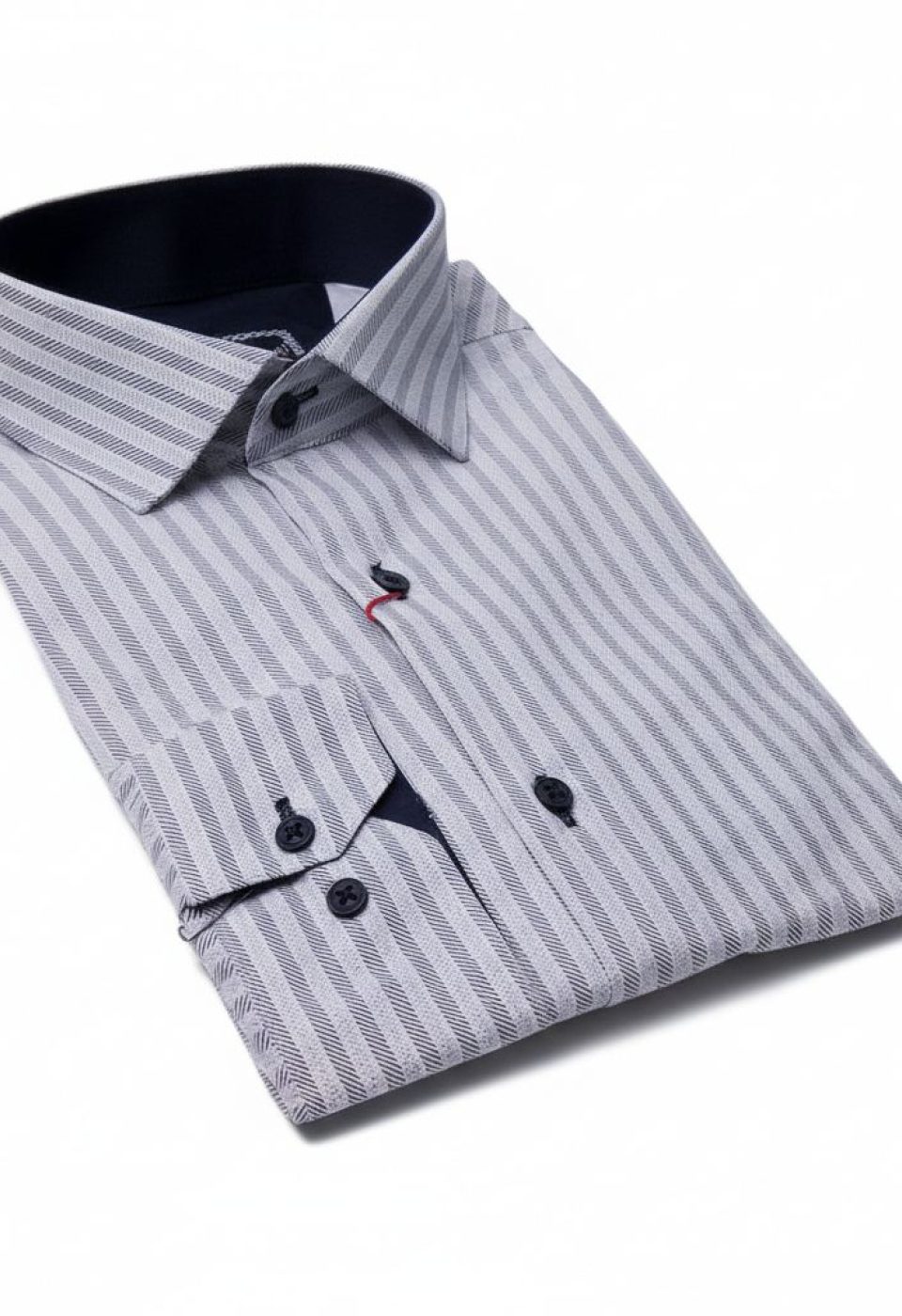 Slim Fit Uzun Kol Desenli Erkek Gömlek 3GMK312136001
