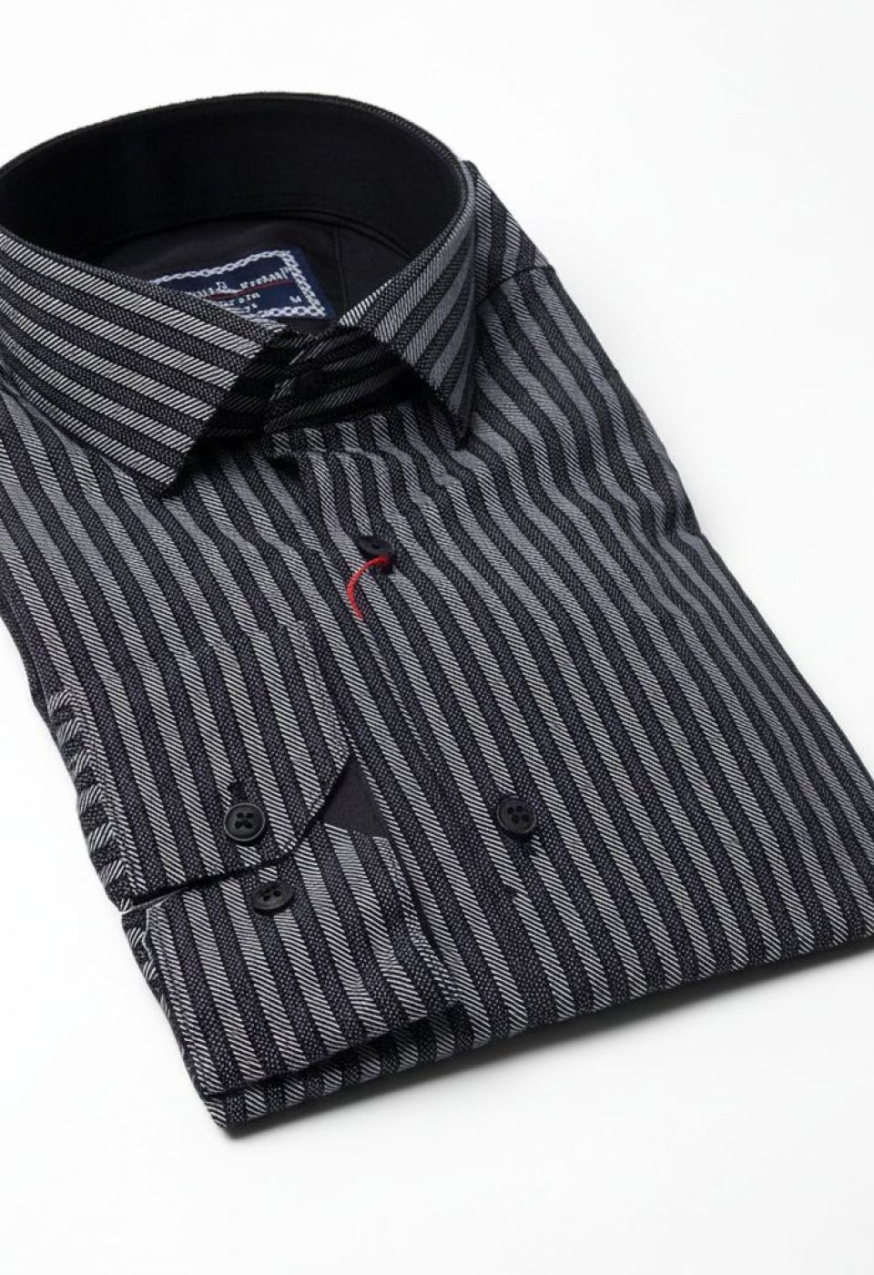 Slim Fit Uzun Kol Desenli Erkek Gömlek 3GMK312136002