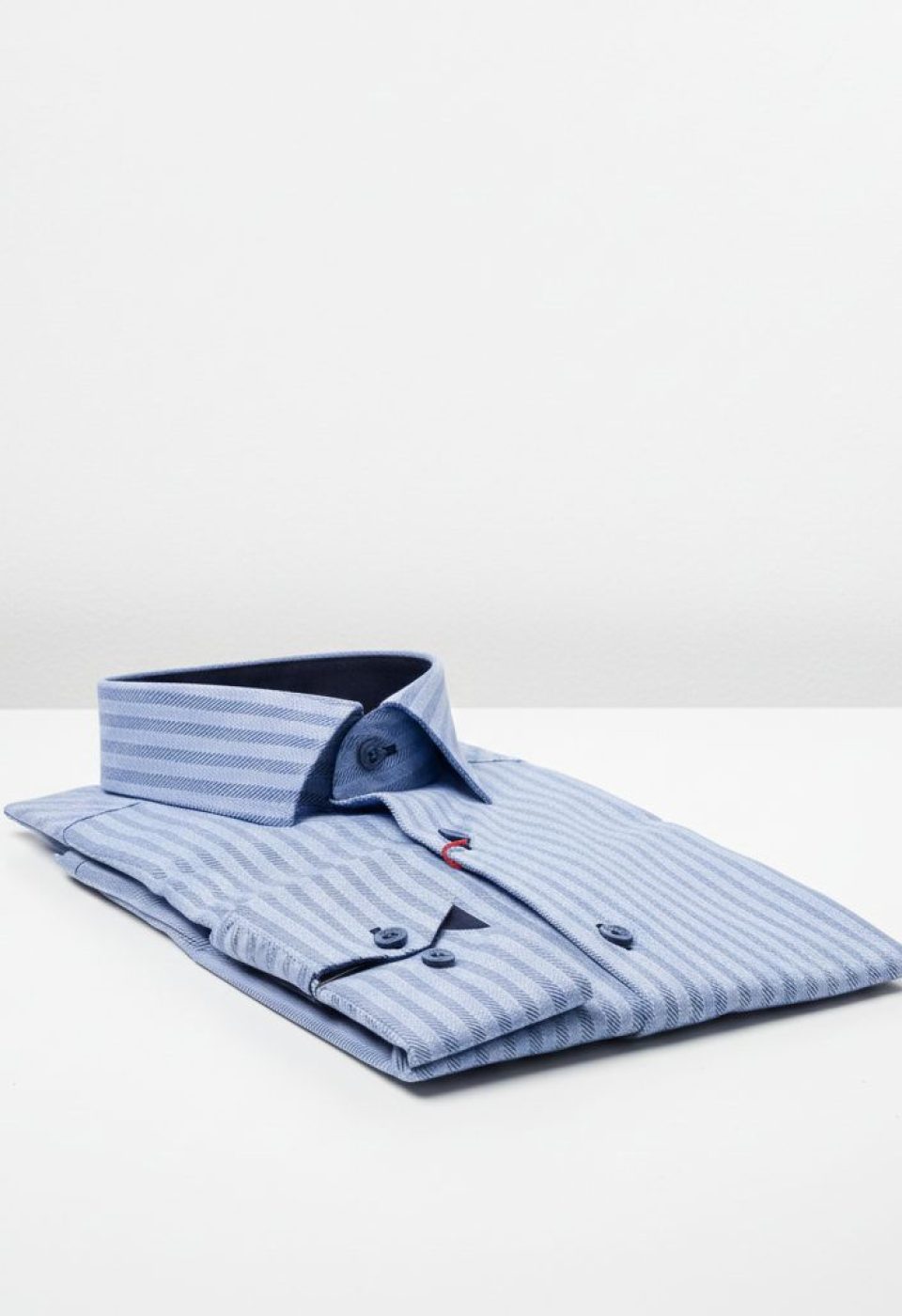 Slim Fit Uzun Kol Desenli Erkek Gömlek 3GMK312136003