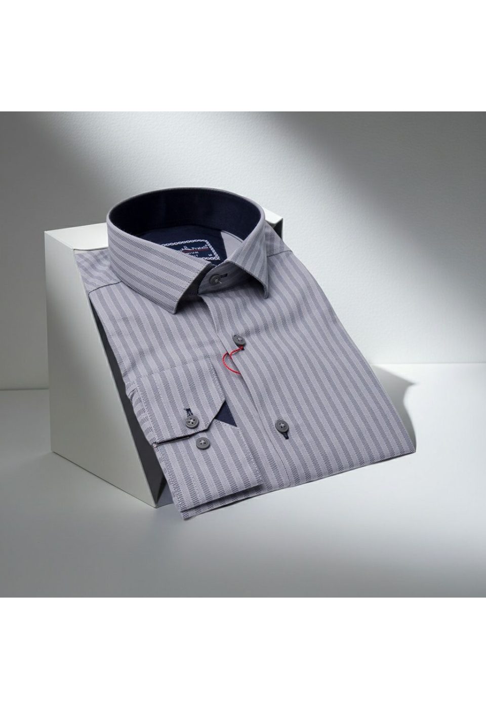Slim Fit Uzun Kol Desenli Erkek Gömlek 3GMK312136005 - Giovanni Fratelli
