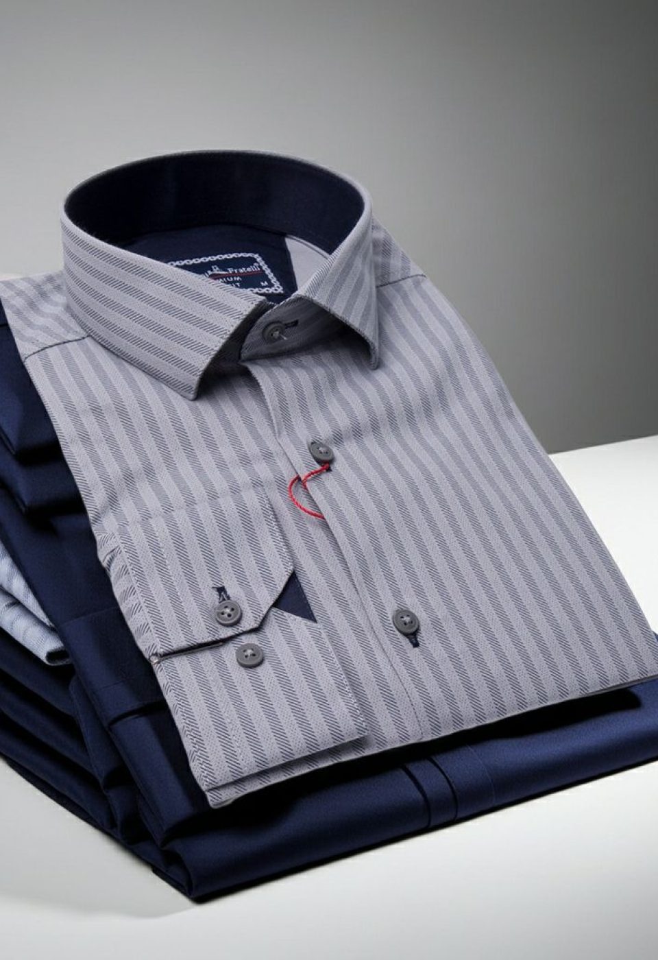 Slim Fit Uzun Kol Desenli Erkek Gömlek 3GMK312136005