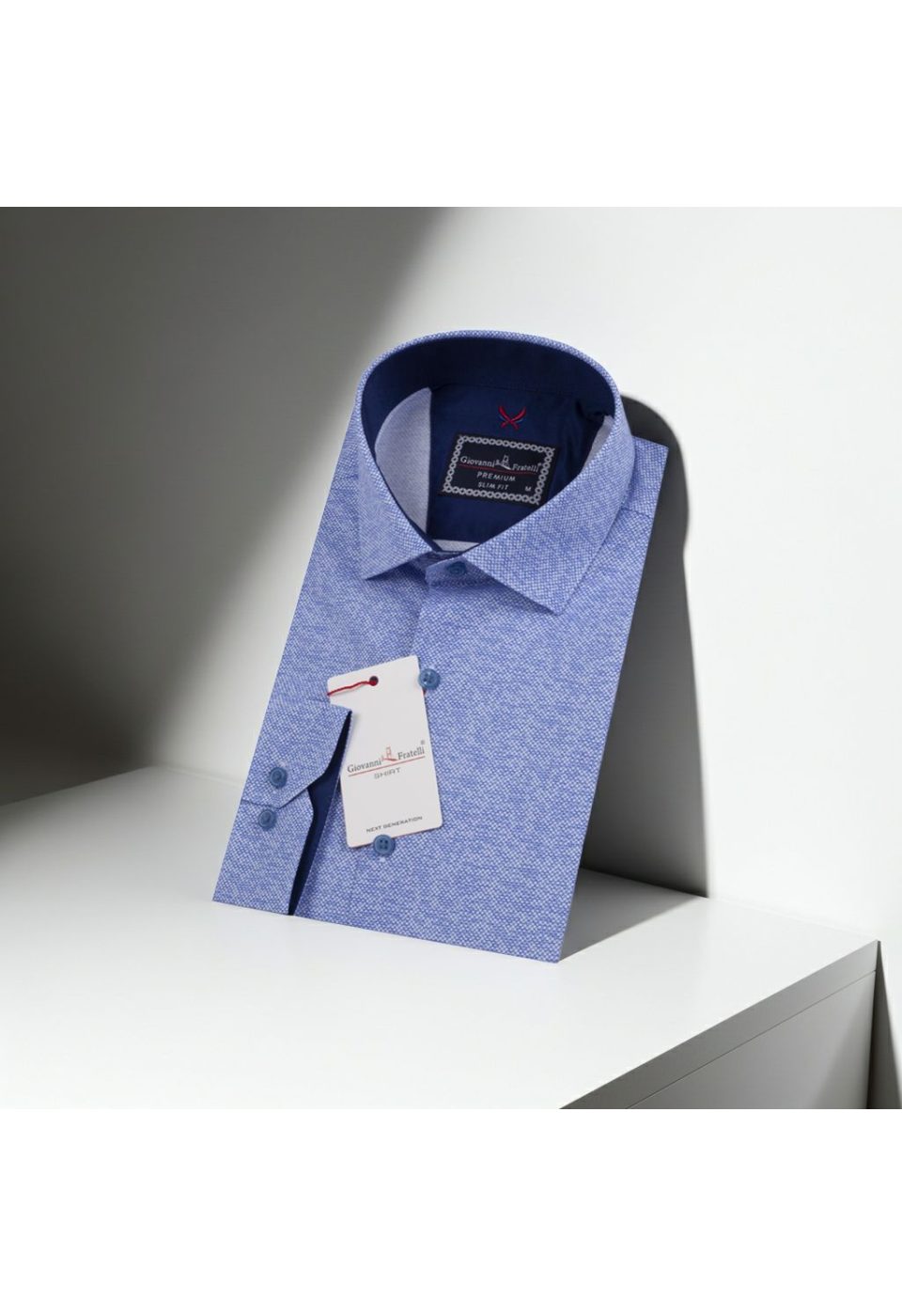 2175 CR 001 Slim Fit Uzun Kol Desenli Erkek Gömlek 3GMK312175001 - Giovanni Fratelli