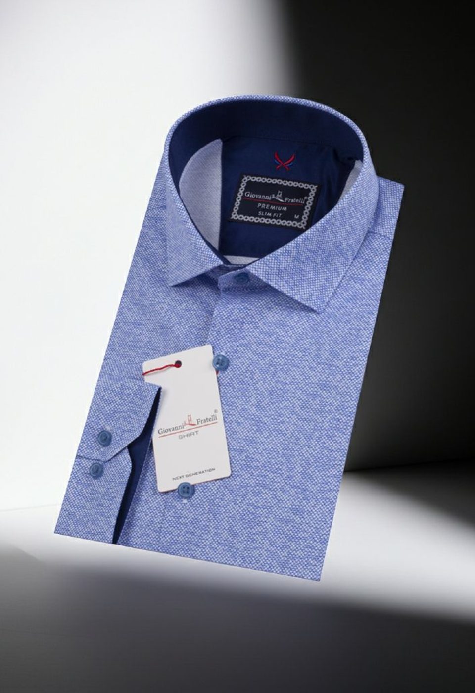 2175 CR 001 Slim Fit Uzun Kol Desenli Erkek Gömlek 3GMK312175001 - Giovanni Fratelli